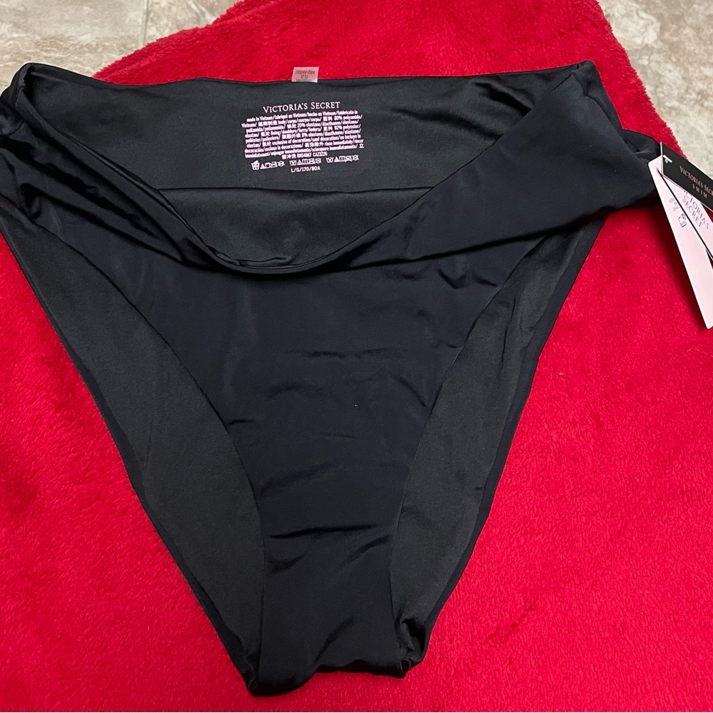 Victorias Secret black swim bottom size L